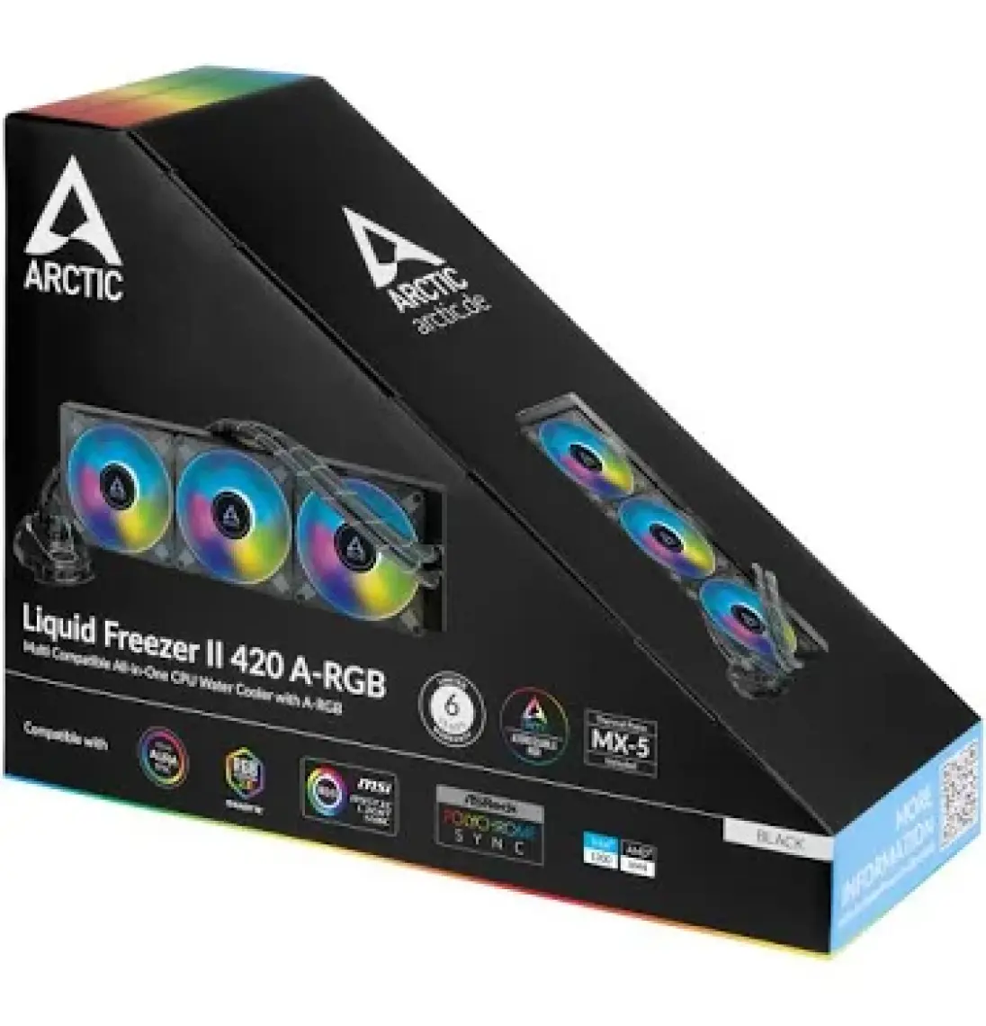 Arctic Liquid Freezer Iı - 420 A-Rgb Intel / Amd Uyumlu, 420MM Radyatörlü, 3X14CM P14 Pwm Fanlı, Sıvı Işlemci Soğutucu (LGA1700 Kit Dahil) (AR-ACFRE00109A)