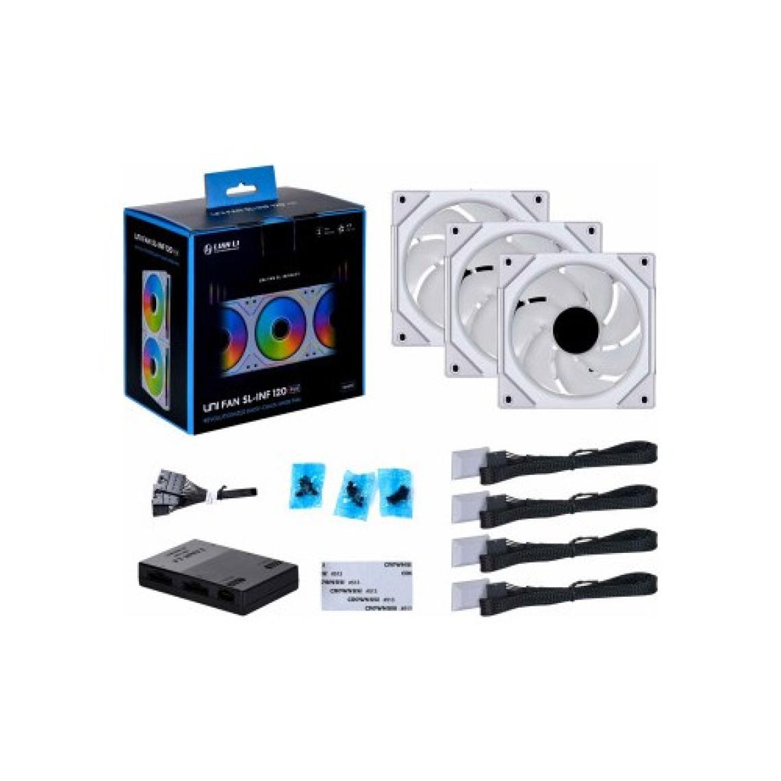 Lıan Lı Unı Fan Infınıty 120-3 Beyaz Kasa Fanı