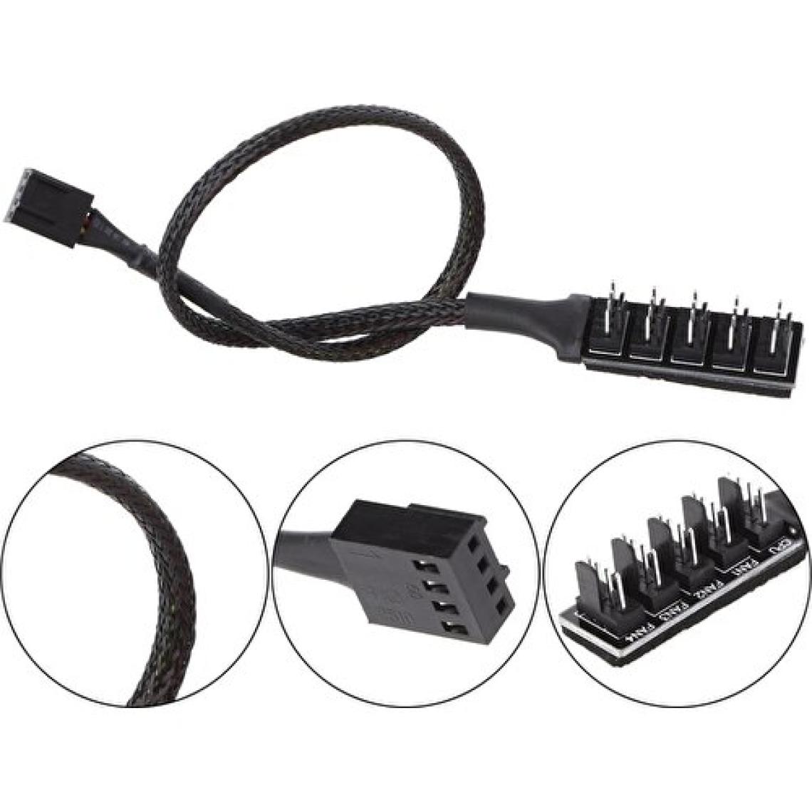 Alfais 4353 4 Port Fan Çoklayıcı Kablosu