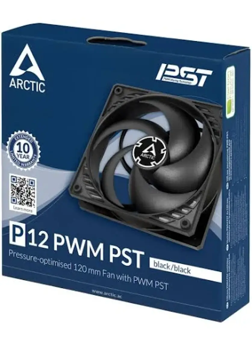 Arctic P12 PWM PST 120 mm Siyah Kasa Fanı(ACFAN00120A)