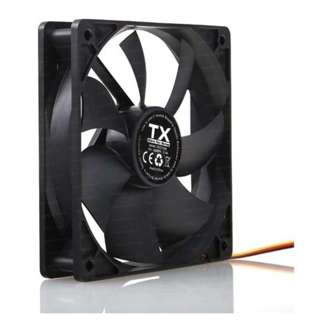 TX 12 cm Sessiz Siyah Kasa Fanı (TXCCF12BK)