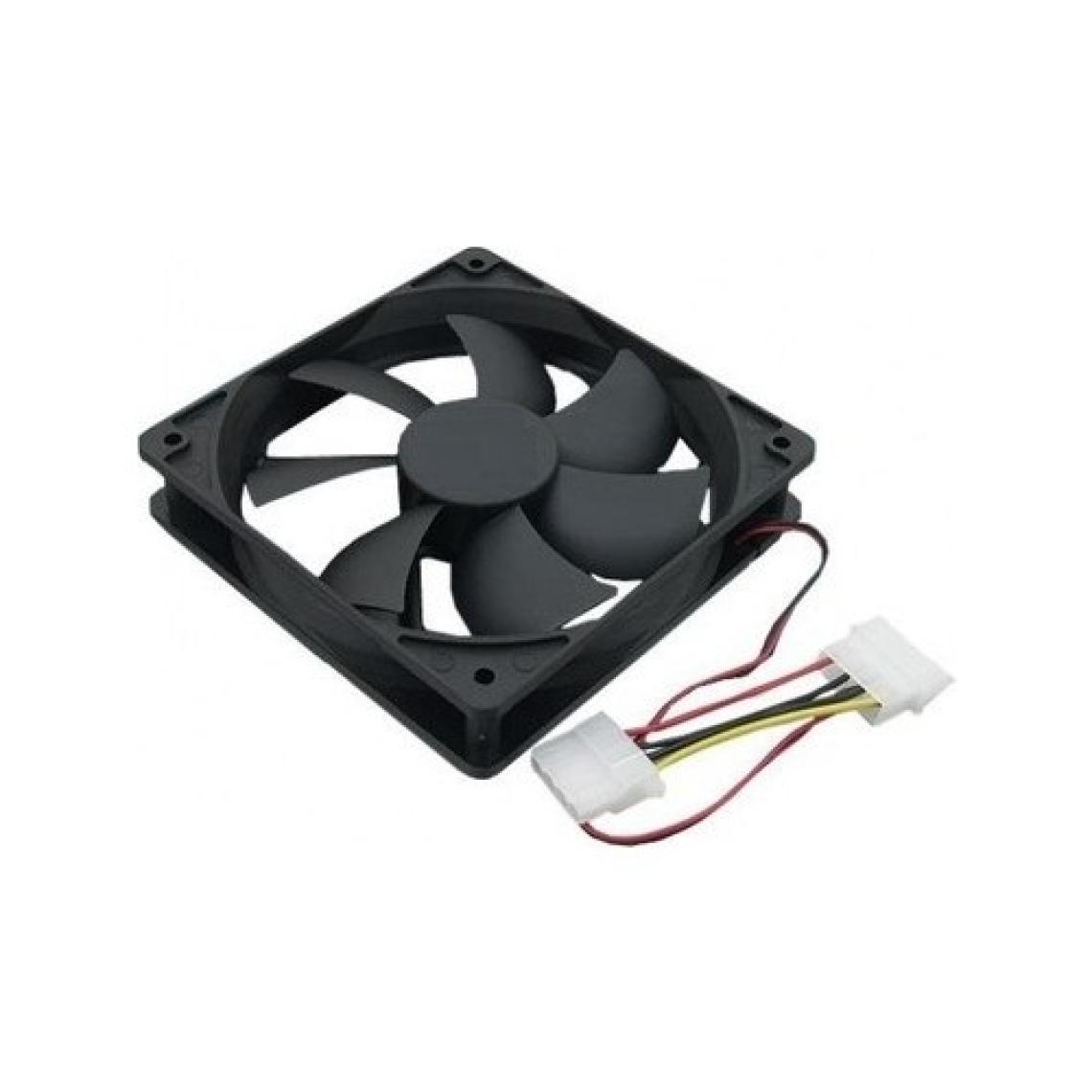 Compaxe 12CM Bilgisayar Kasa Fanı Siyah Standart + Montaj Vidaları