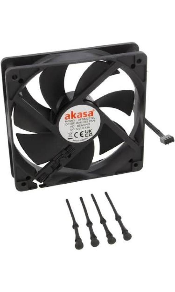 Akasa 12CM Smart Black Sessiz Pwm Kasa Fanı (AK-FN120)