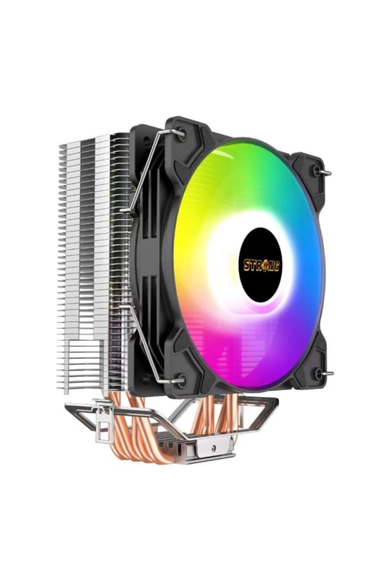 Strong M4-12XPRO 12CM Rainbow 4 Bakır Borulu 135W 4 Pin Intel/amd Kule Tipi Işlemci Cpu Fan