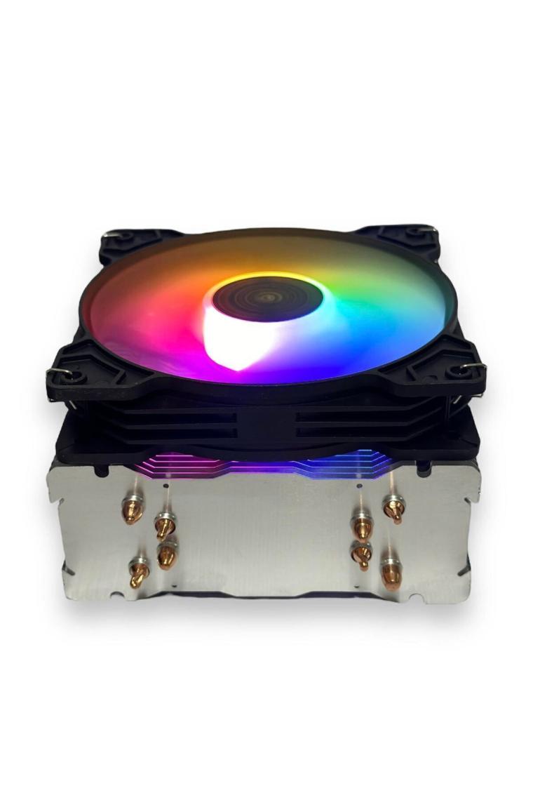 Strong M4-12XPRO 12CM Rainbow 4 Bakır Borulu 135W 4 Pin Intel/amd Kule Tipi Işlemci Cpu Fan