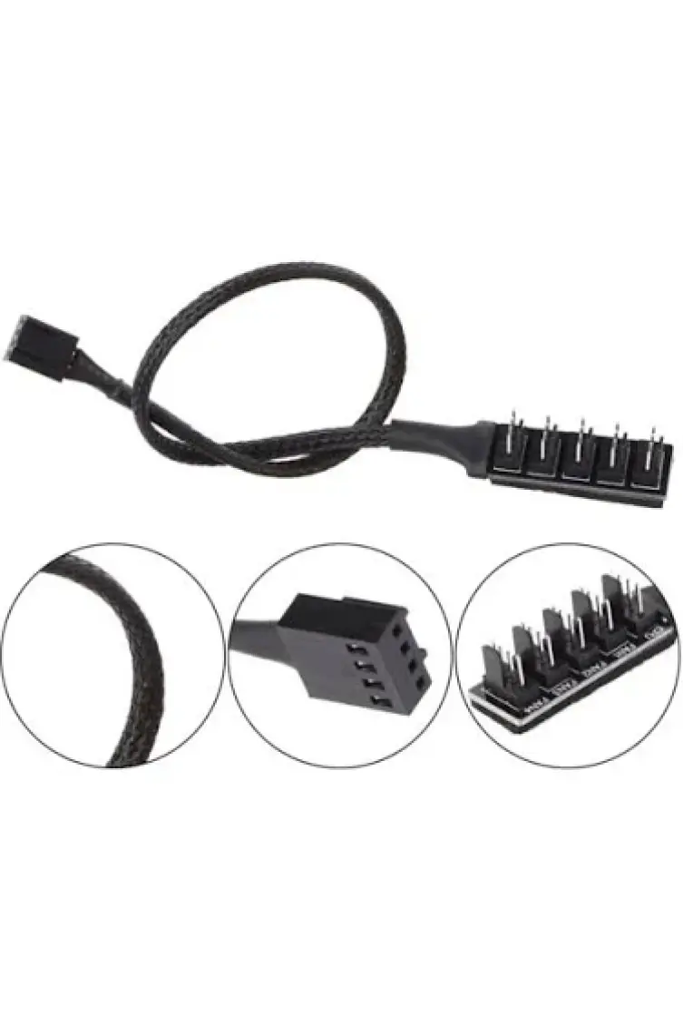 Alfais 4353 4 Port Fan Çoklayıcı Kablosu