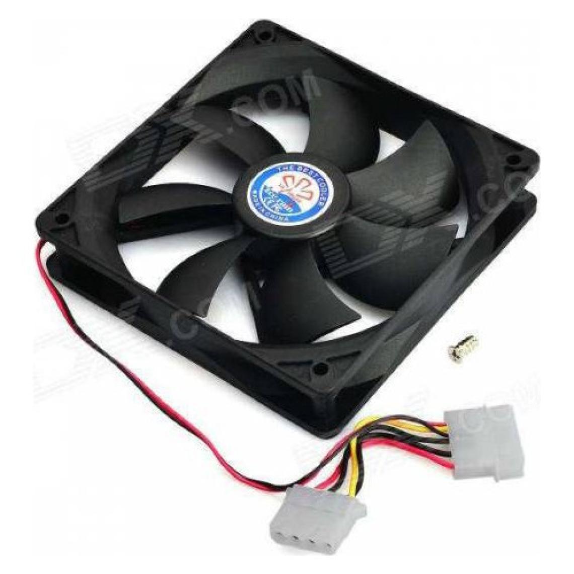 Wozlo 12 cm Kasa Fanı Siyah Sessiz - 12CM Fan