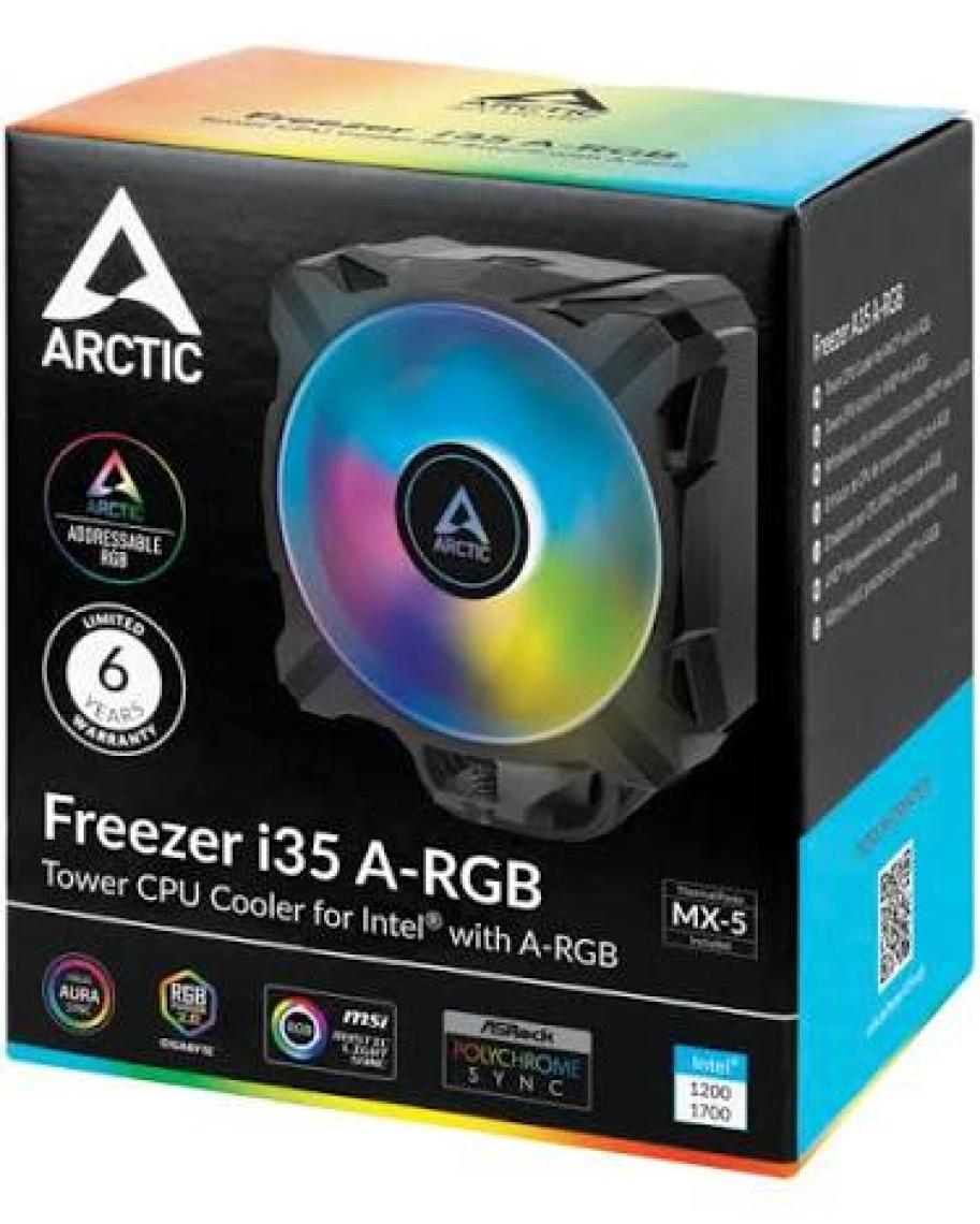 Arctic Freezer I35 A-Rgb Intel Uyumlu Adreslenebilir Argb Ledli, 4x Isı Borulu, Pwm Fanlı Işlemci Soğutucu (AR-ACFRE00104A)