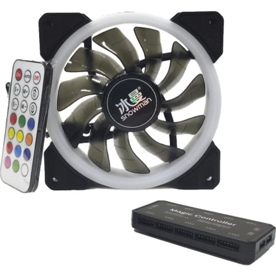 Snowman X120 Rgb Kasa Fanı 120MM x 4 Fan + Kontrolcü + Kumanda