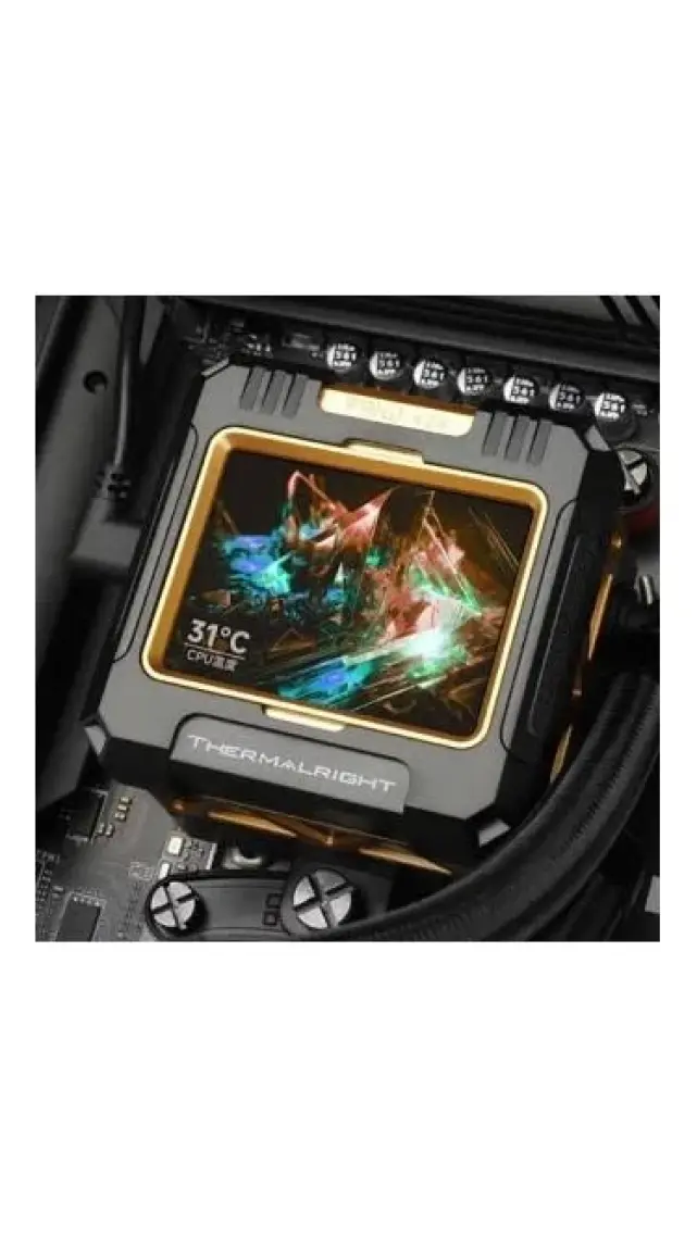 Thermalright Frozen Warframe 240 Black LED Ekranlı Argb 240MM Intel-Amd Uyumlu Işlemci Sıvı Soğutucu (TF7 Termal Macun Dahildir)