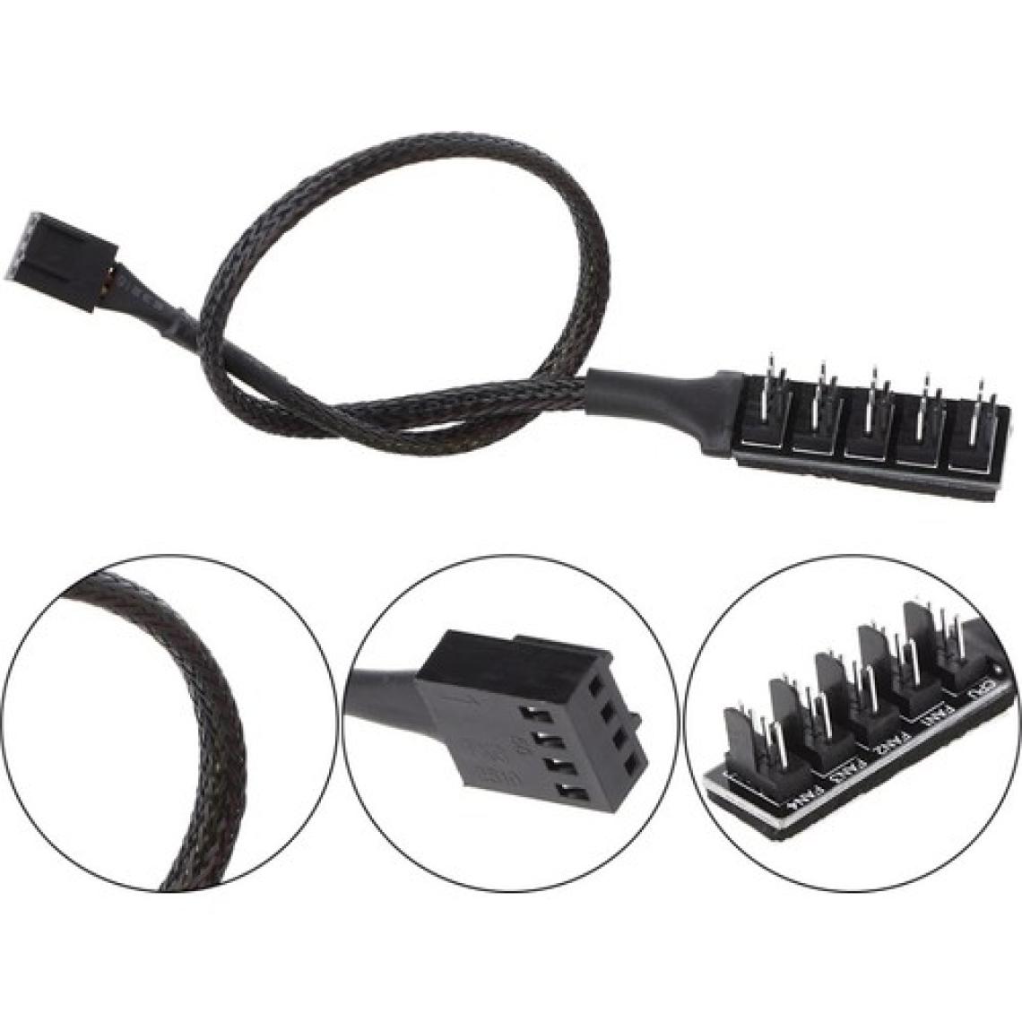 Alfais 4353 4 Port Fan Çoklayıcı Kablosu