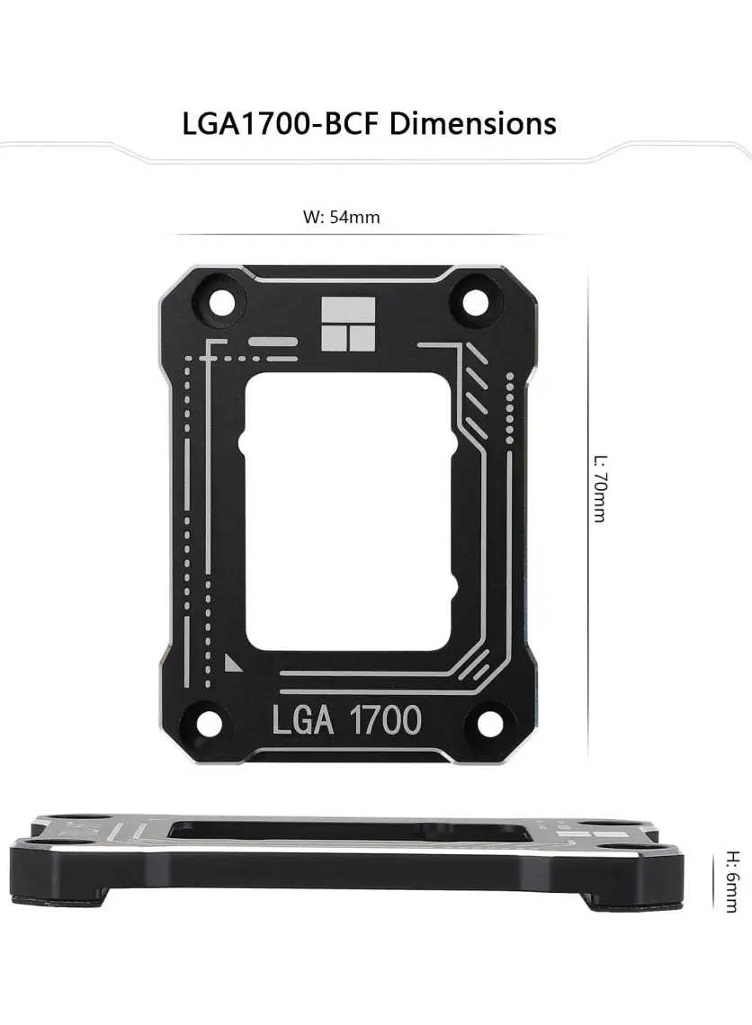 Thermalright Intel LGA 1700 soketli işlemciler için Güçlendirme Kiti (TF7 Termal Macun Dahildir) (LGA 17XX-BCF-BLACK)