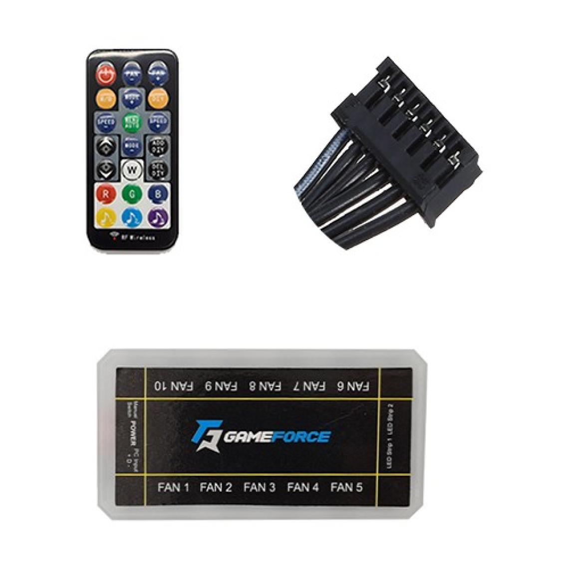 Gameforce Dualrıng 4X120MM Sese Duyarlı A-Rgb Kasa Fanı