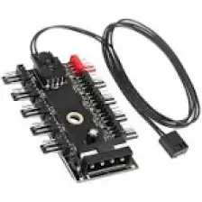 10 Port Fan Çoklayıcı 10LU Fan Kontrol Pwm 12V 4 Pin Fan Denetleyici Molex Ide