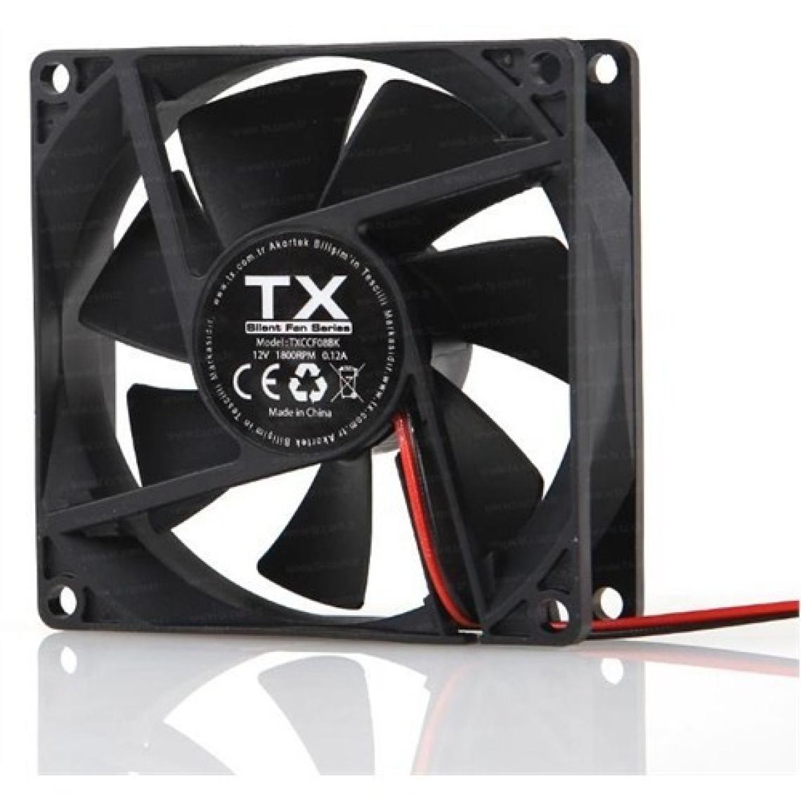 TX 8cm Siyah Kasa Fanı (TXCCF08BK)