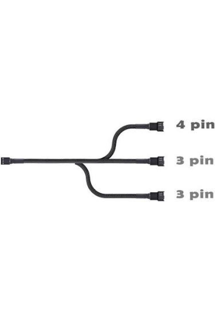 4 Pin Pwm Fan Kontrol Kablosu 4p Dişi 3+3+4p Erkek 4pinli Fan Uzatma Fan Çoklayıcı Pwm Kablo