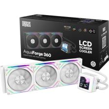 Dragos Aquaforge 360 Intel-Amd 360MM LCD Ekranlı Argb Beyaz Sıvı Soğutucu