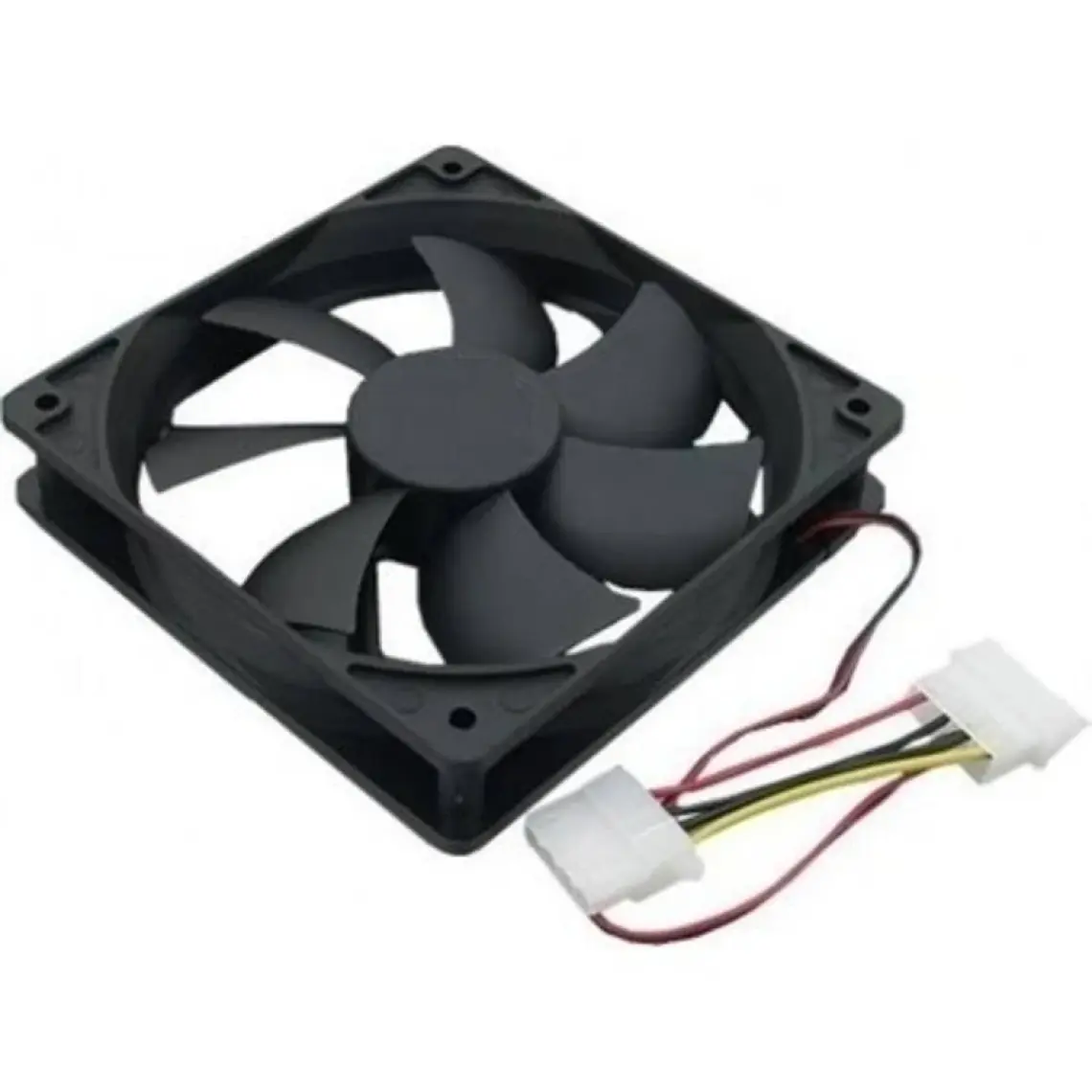Compaxe 12CM Bilgisayar Kasa Fanı Siyah Standart + Montaj Vidaları