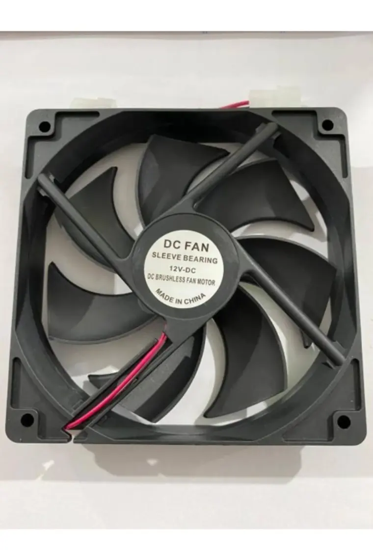 Compaxe 12CM Bilgisayar Kasa Fanı Siyah Standart + Montaj Vidaları