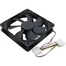 Compaxe 12CM Bilgisayar Kasa Fanı Siyah Standart + Montaj Vidaları