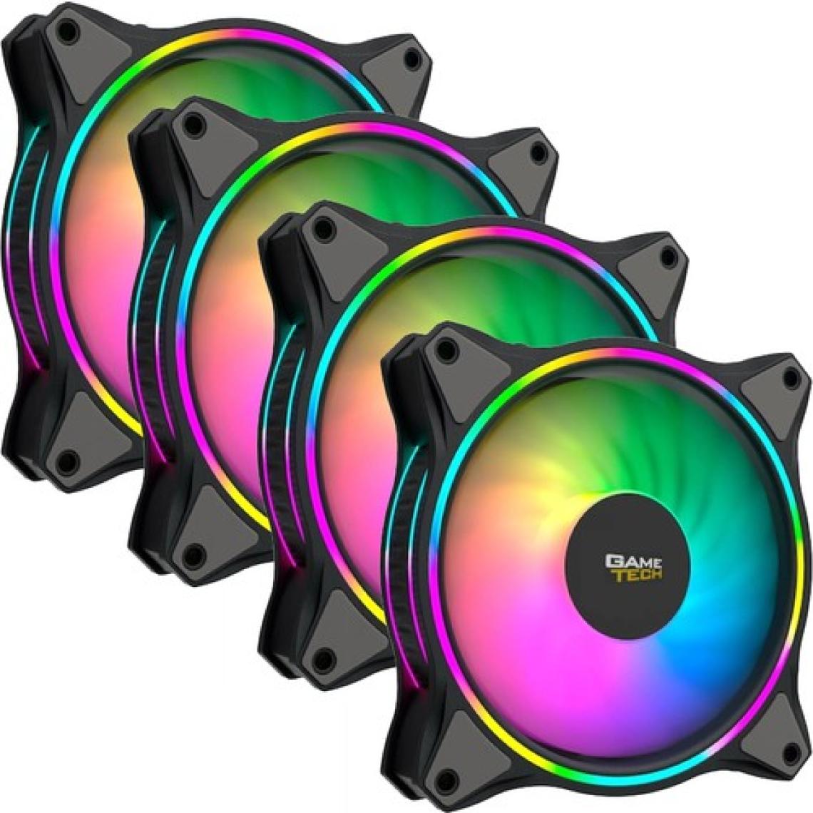 Gametech 4in1 Kumandalı Rgb Fan Set 4lü Set Kit 4X120MM Kasa Fanı