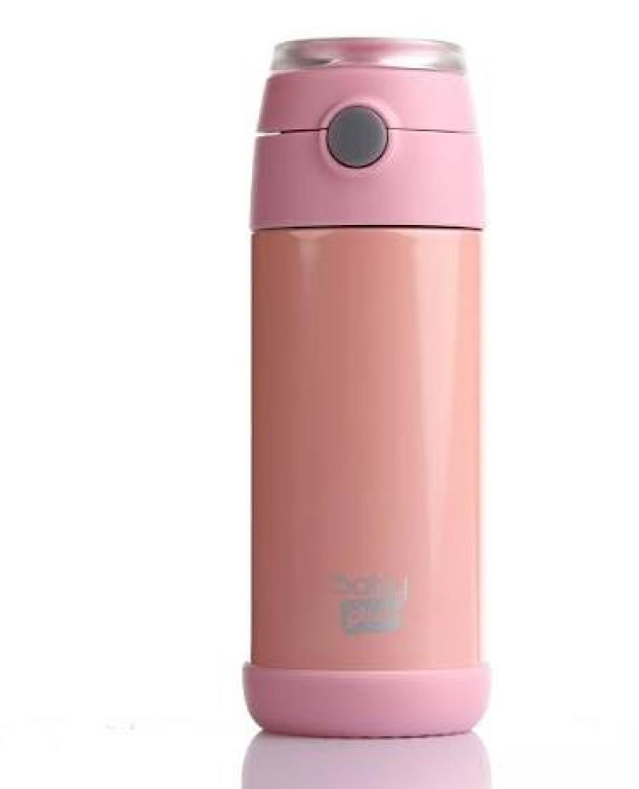 Baby Plus Çelik Termoslu Matara 350ml Pembe