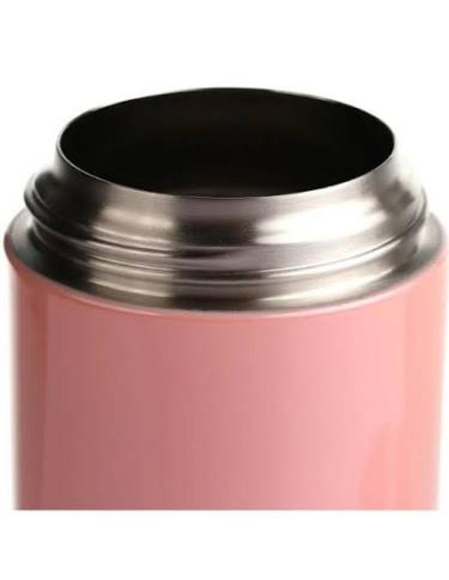 Baby Plus Çelik Termoslu Matara 350ml Pembe