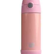 Baby Plus Çelik Termoslu Matara 350ml Pembe