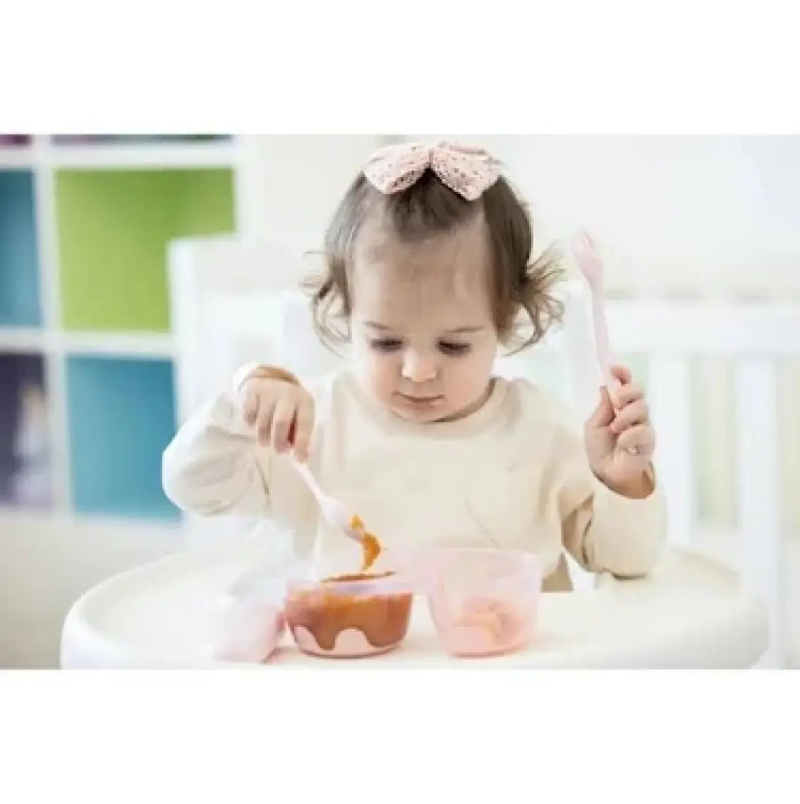 Wee Baby 2 Hazneli Mama Seti Kabı 886 Mavi