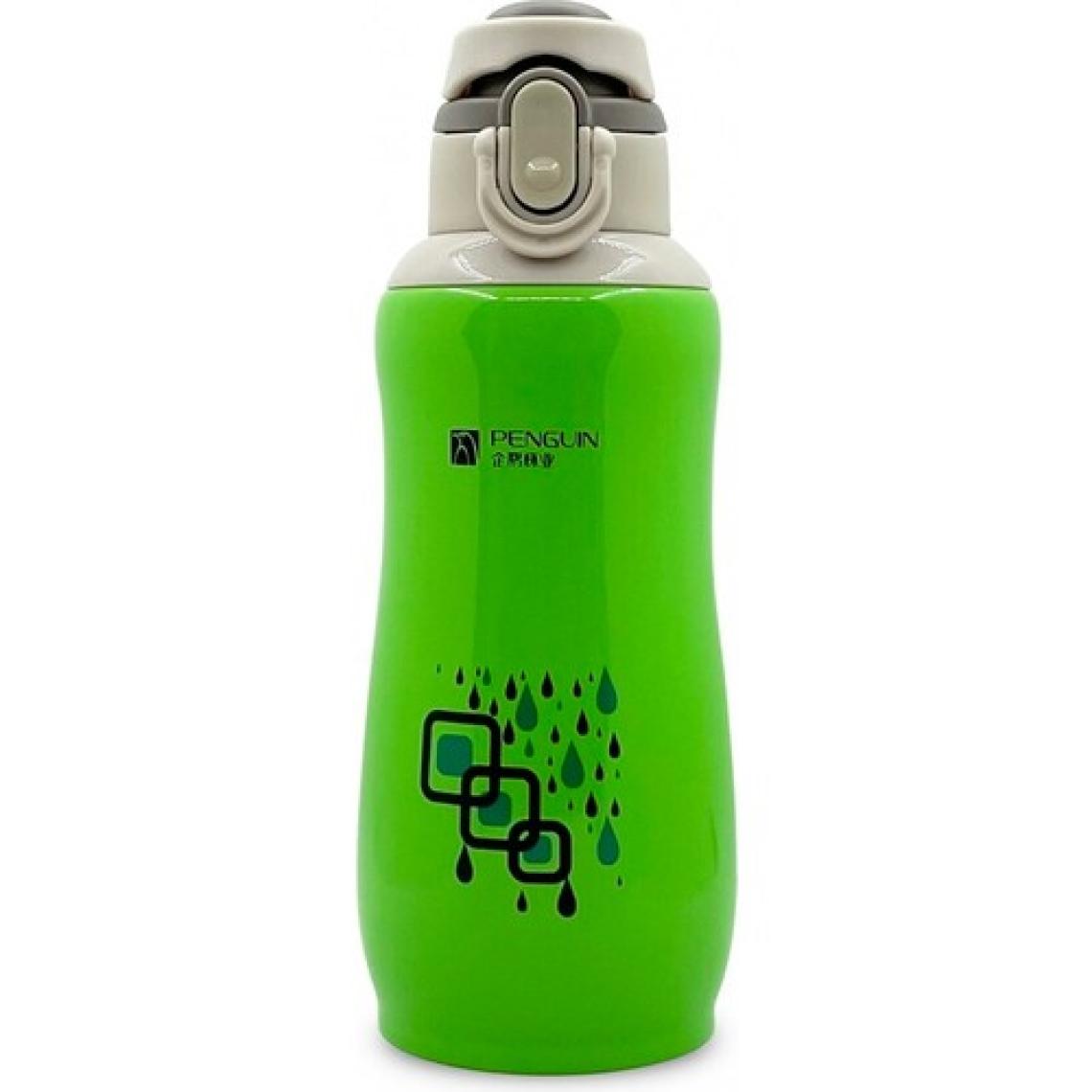 Sema Baby Penguen Kilitli Paslanmaz Çelik Bebek Termosu 600 Ml - Yeşil