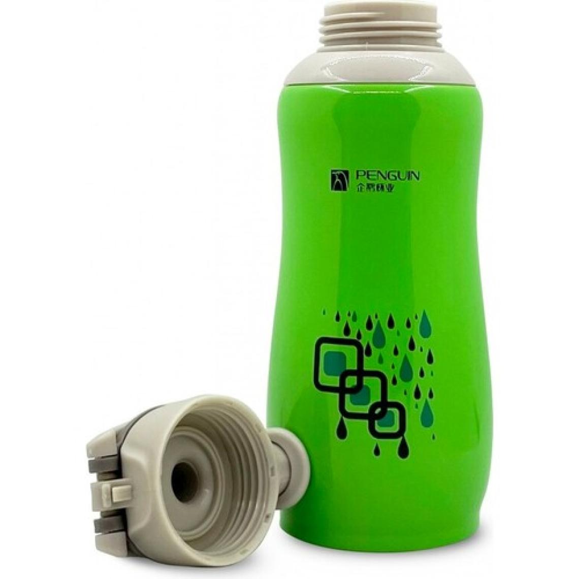 Sema Baby Penguen Kilitli Paslanmaz Çelik Bebek Termosu 600 Ml - Yeşil