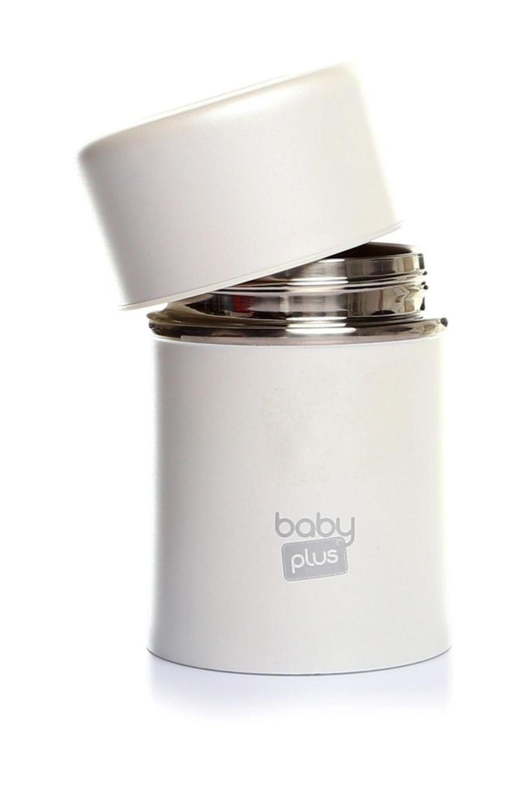 Baby&Plus Beyaz 260 ml Paslanmaz Çelik Mama Termosu