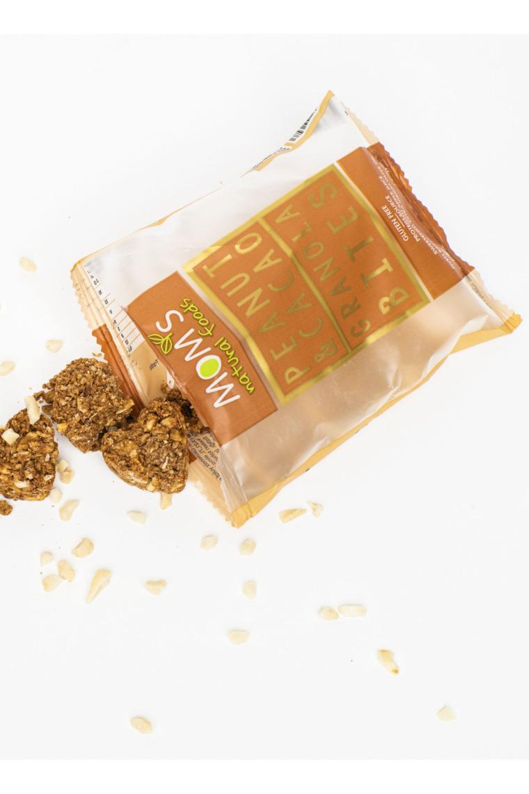 Moms Natural Foods Glutensiz Yer Fıstığı & Kakao Granola Bites