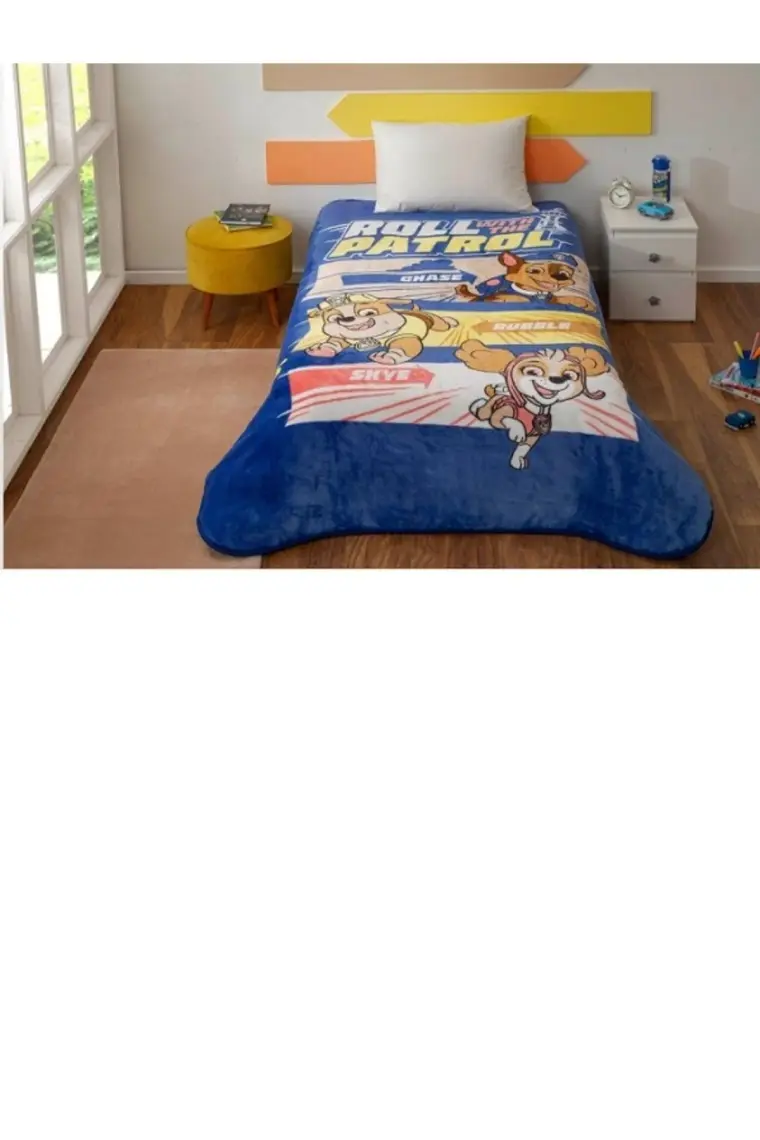 Taç Lisanslı Tek Kişilik Paw Patrol Team Battaniye