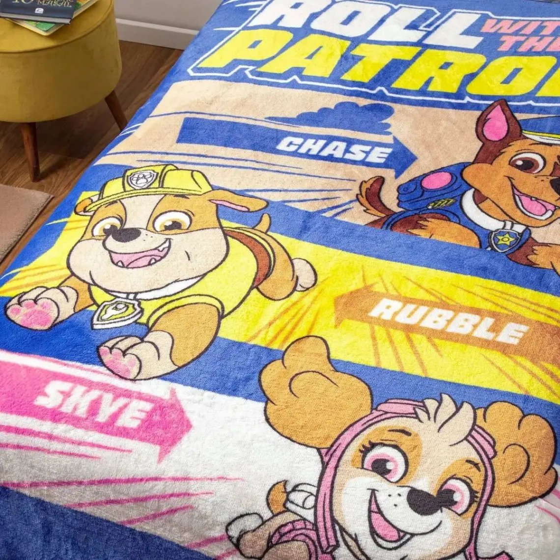 Taç Lisanslı Tek Kişilik Paw Patrol Team Battaniye