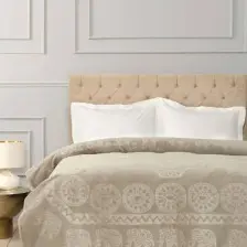 Karaca Home Elephant Vizon Çift Kişilik Soft Embosy Battaniye