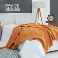 Dolce Bonita Home 150X200 Tek Kişilik Ponponlu Pike Battaniye Hardal