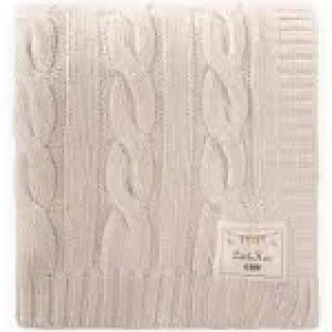 Cigit Saç Örgü Triko Battaniye 80X100 cm (+/-5 Cm) Taş