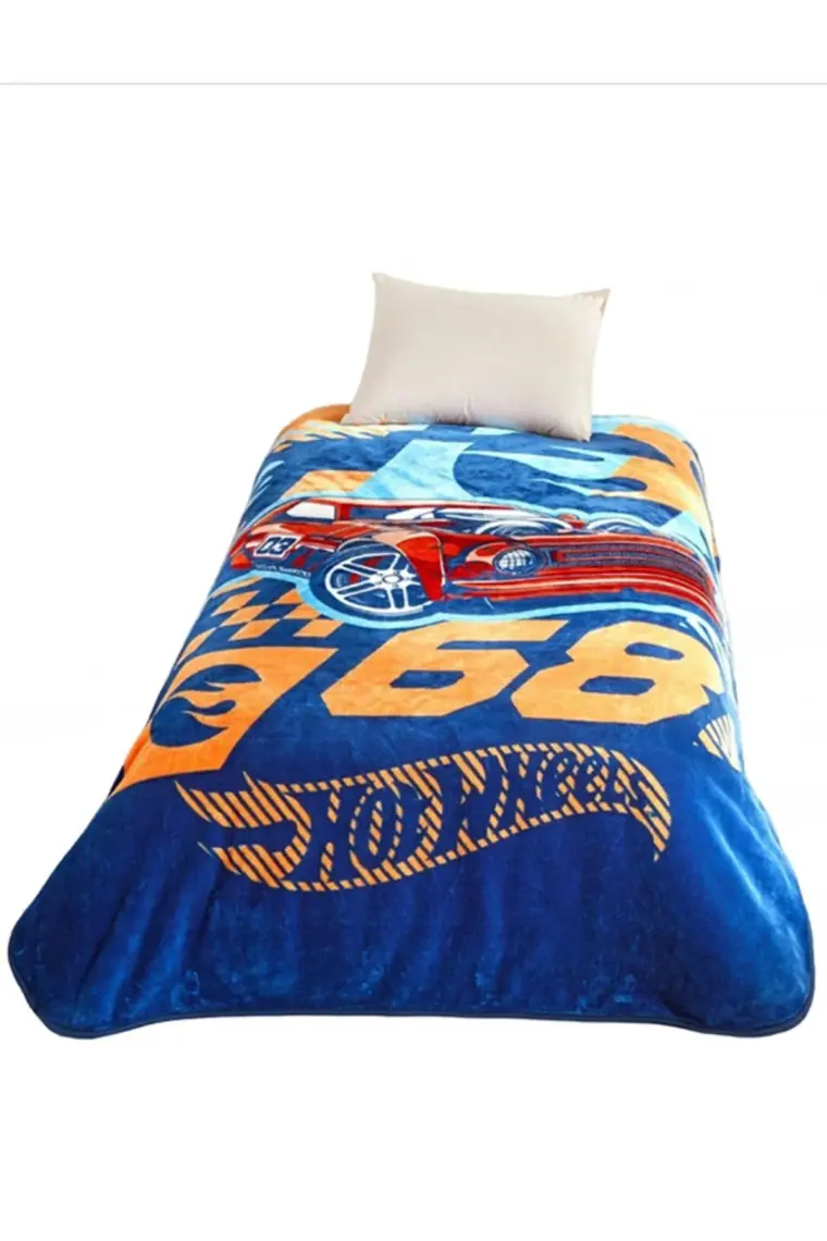Taç Lisanslı Tek Kişilil Hot Wheels Speed Battaniye