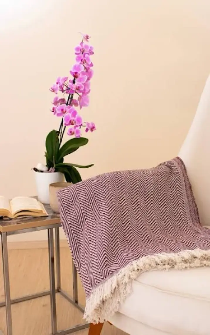 Tabu Home Dokuma Cozy Comfort Bordo Tv Örtüsü