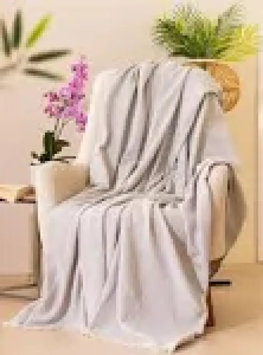 Tabu Home Dokuma Cozy Comfort Gri Tv Örtüsü