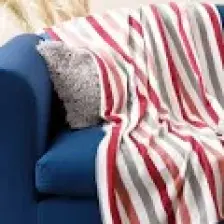 English Home Stripe Polar Tv Battaniye 120x170 cm Gül Kurusu
