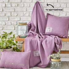 Karaca Home Softy Comfort Tv Battaniyesi Lila 130 x 170 cm