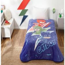 Taç Lisanslı Tek Kişilik Pj Masks Heroes Battaniye