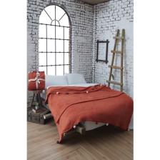 Dolce Bonita Home 150X200 Tek Kişilik Ponponlu Pike Battaniye Kiremit