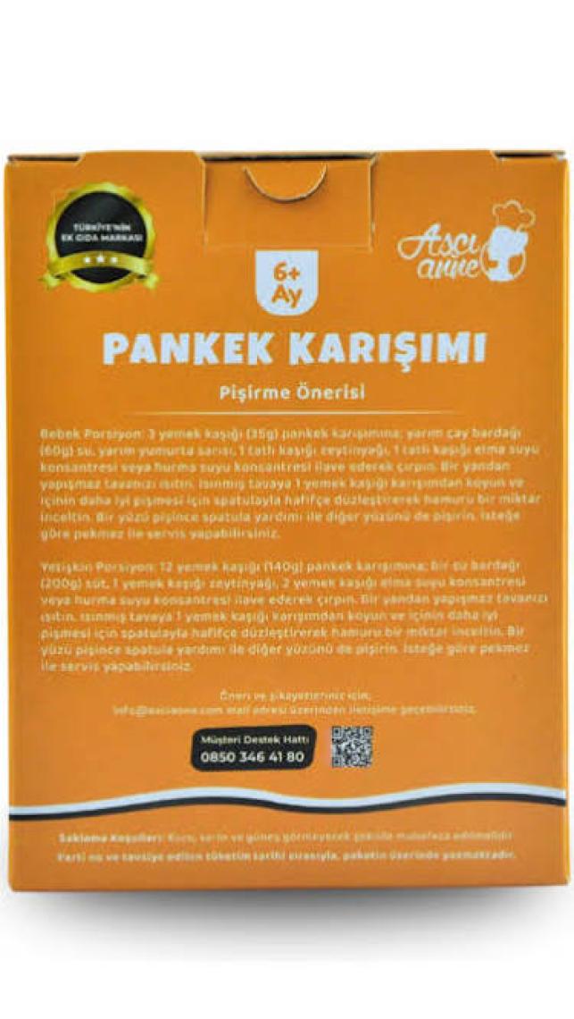Aşçı Anne Pankek Karışımı 8+Ay