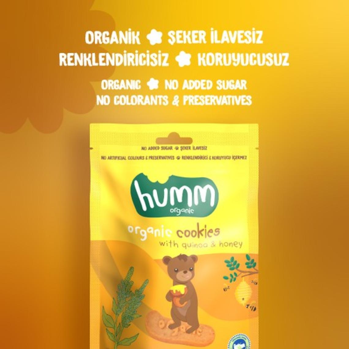 Humm Organic Organik Kinoalı Ballı Kurabiye 55 gr
