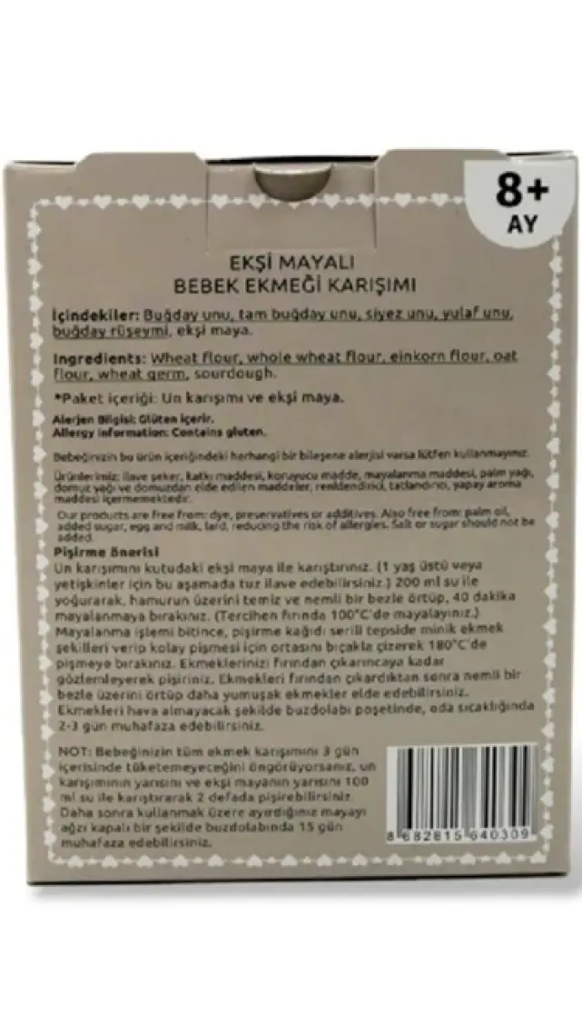 Aşçı Anne Ekşi Mayalı Ekmek Karışımı (8+Ay)