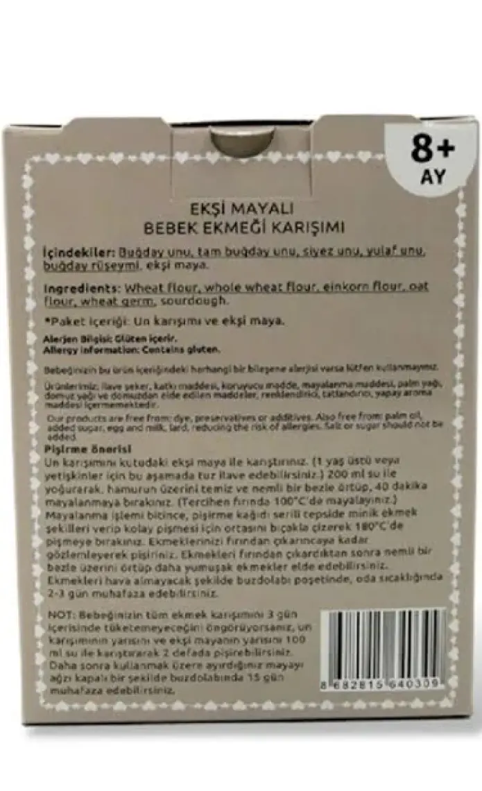 Aşçı Anne Ekşi Mayalı Ekmek Karışımı (8+Ay)