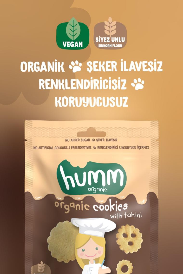 Humm Organic Tahinli ve Pekmezli Kurabiye 55 gr